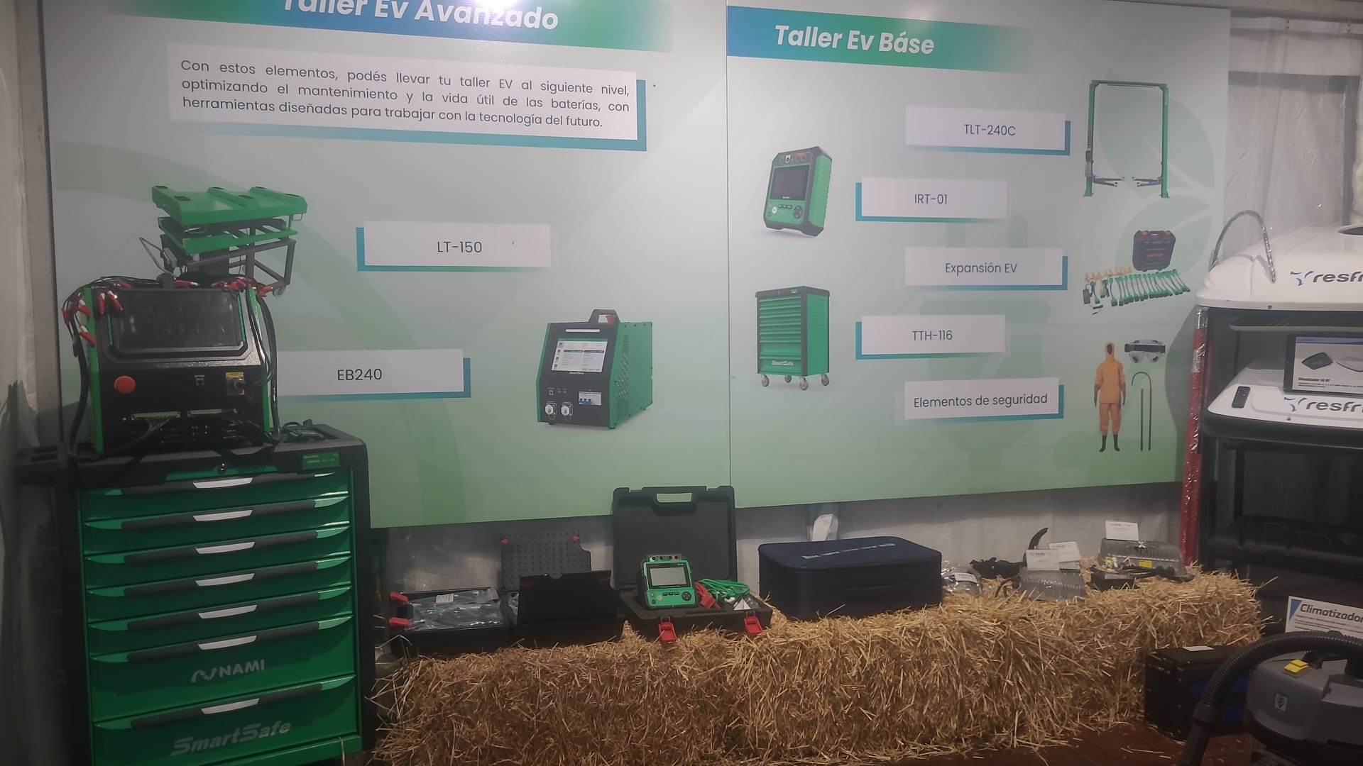 Equipos EV SmartSafe: CE-39, IRT-01, carro TT76 y kit de seguridad
