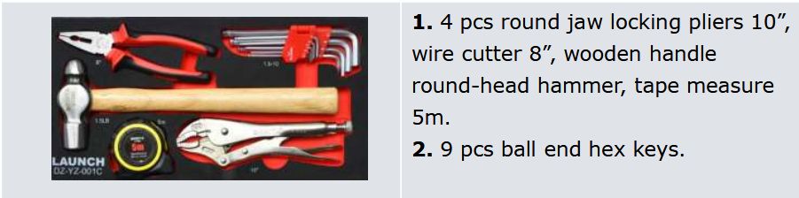 TTH-60 – Carro de herramientas para alineación (60 piezas) view 4