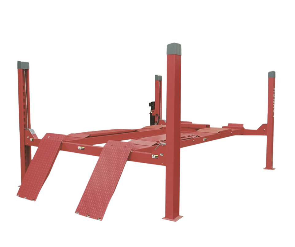 TLT-440-EW – Elevador de 4 columnas con alineación y gato central view 2