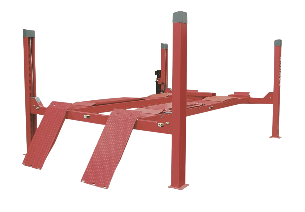 TLT-455-W – Elevador de 4 columnas largo con kit de alineación