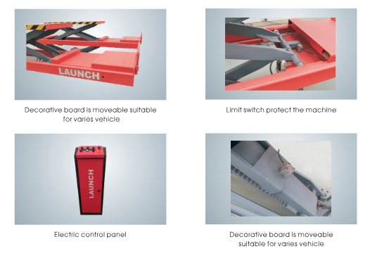 TLT-830WA – Elevador tijera doble para alineación view 4