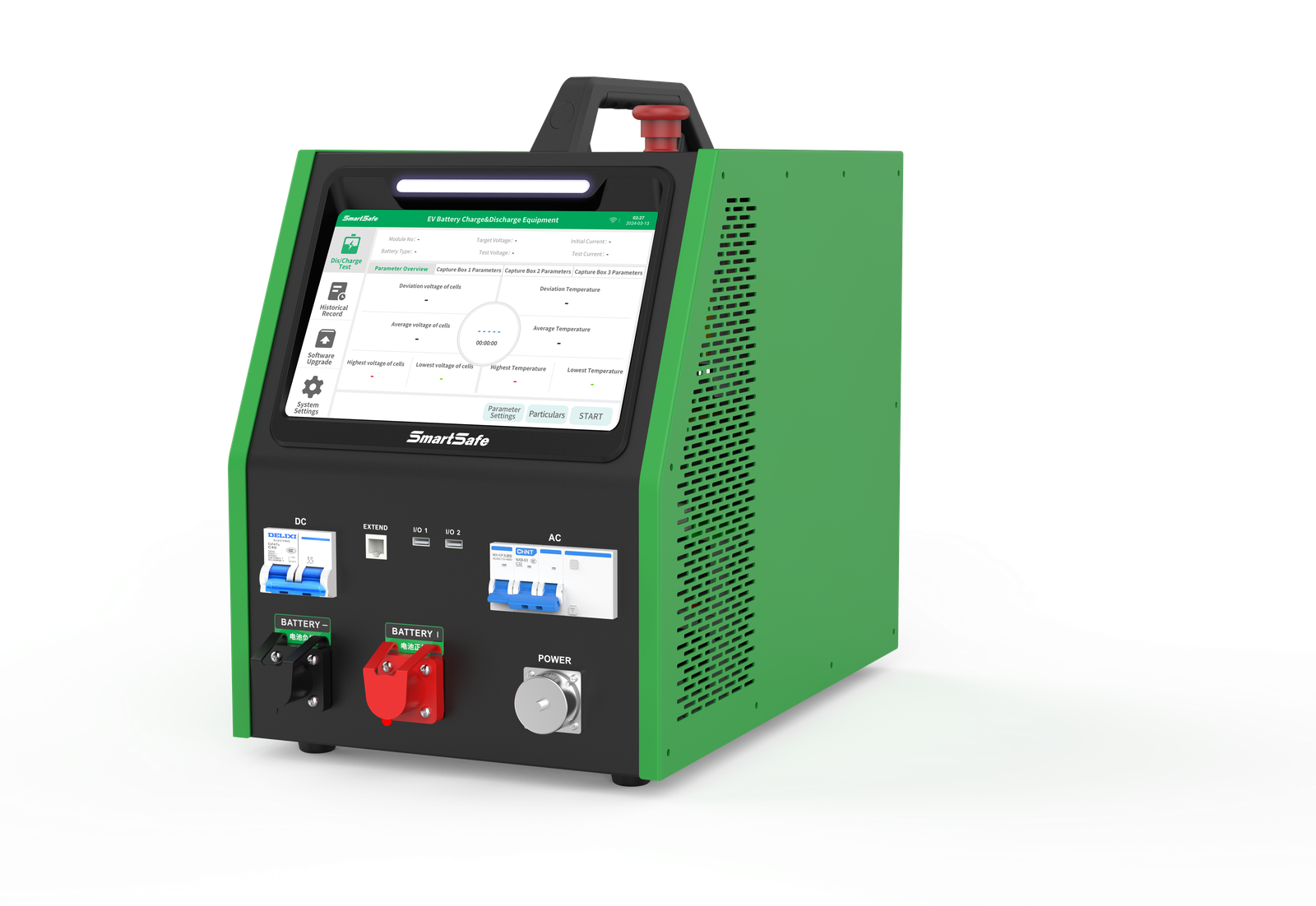 EP-401 – Equipo de carga y descarga de módulos de baterías para vehículos eléctricos