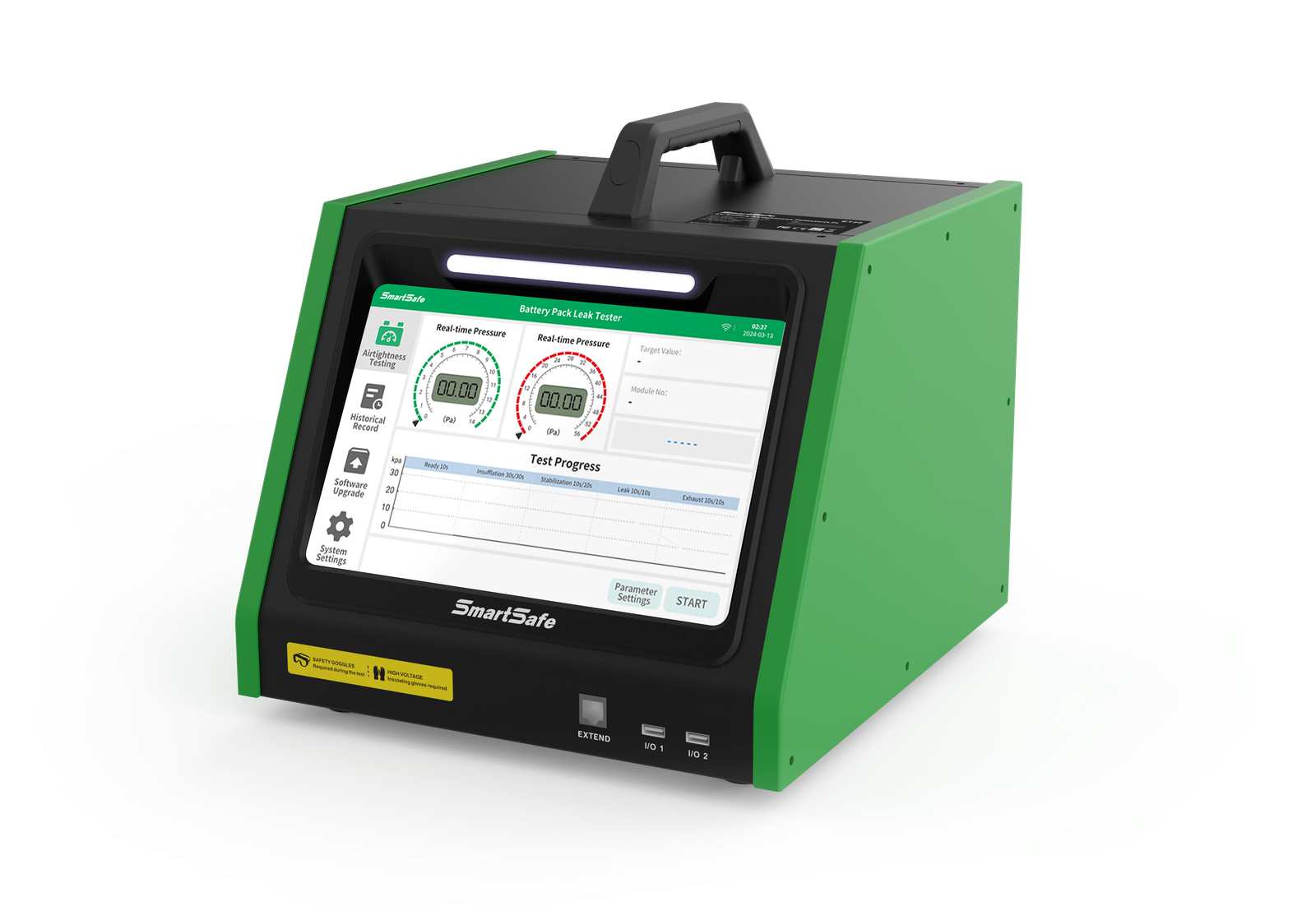 ET-30 – Equipo de prueba de hermeticidad para baterías de vehículos eléctricos